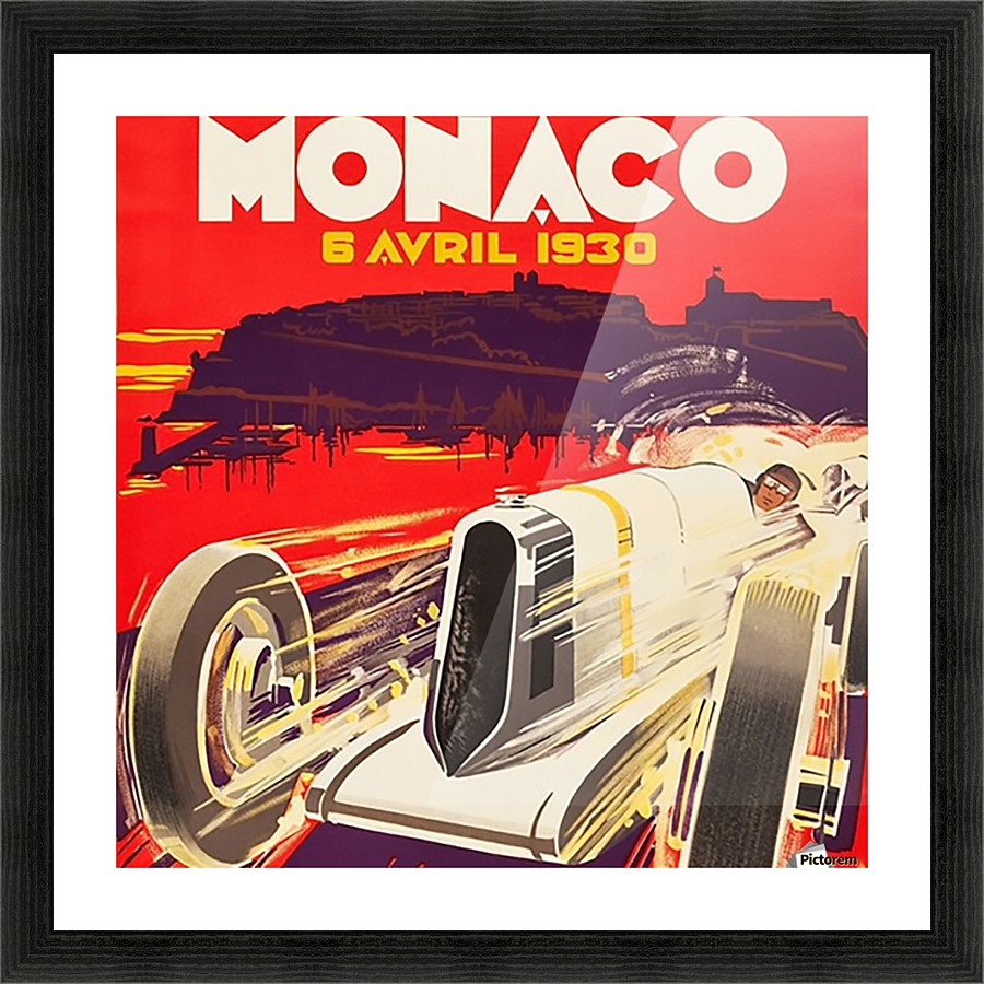 Monaco April 1930 Picture Frame print