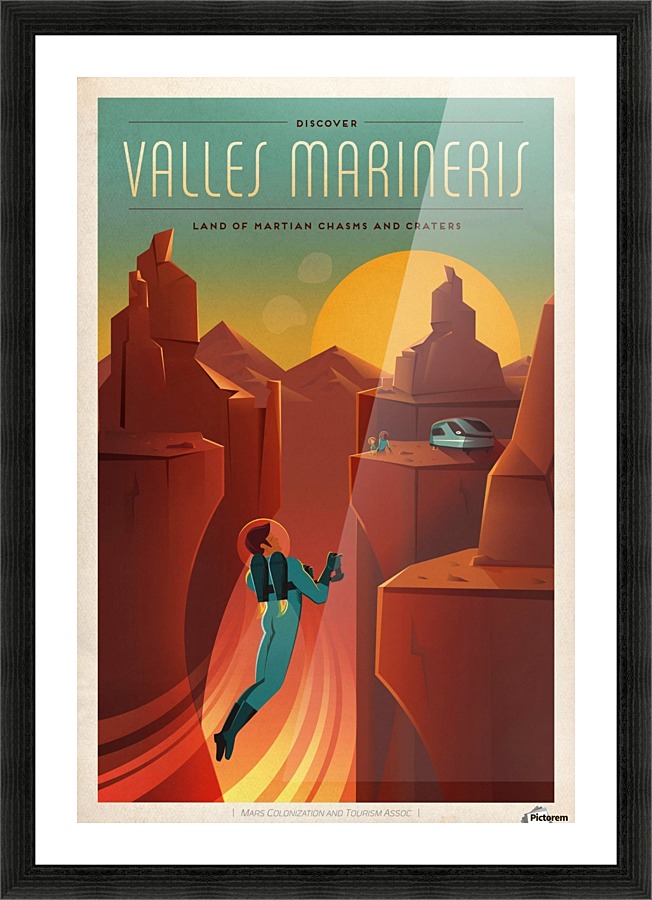 Valles marineris Picture Frame print