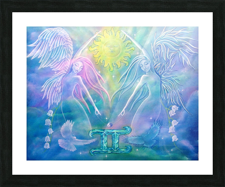 Gemini Angels Picture Frame print