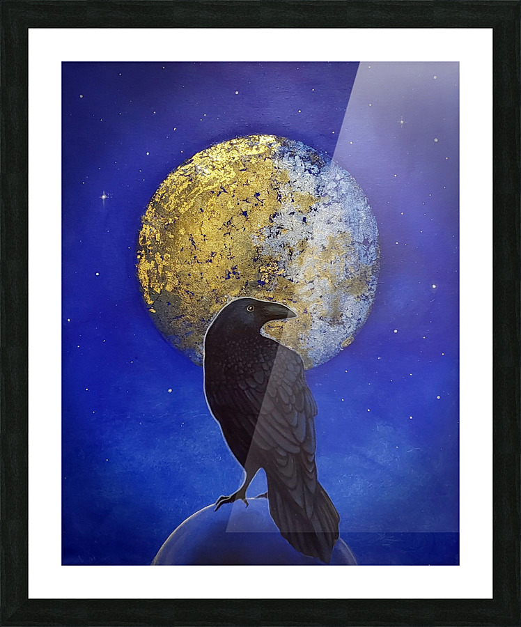 Raven Shine Picture Frame print