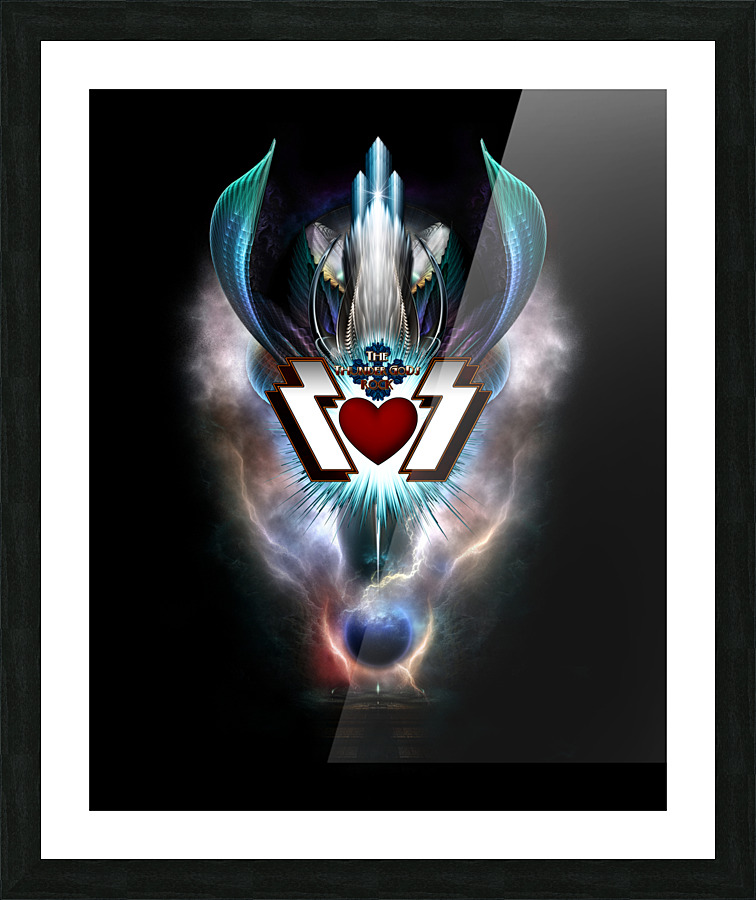 The Thunder Gods Rock Fractal Art Picture Frame print
