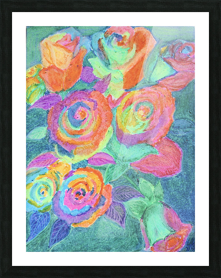Colorful flowers  Framed Print Print