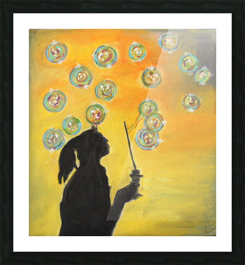 bubbles Picture Frame print