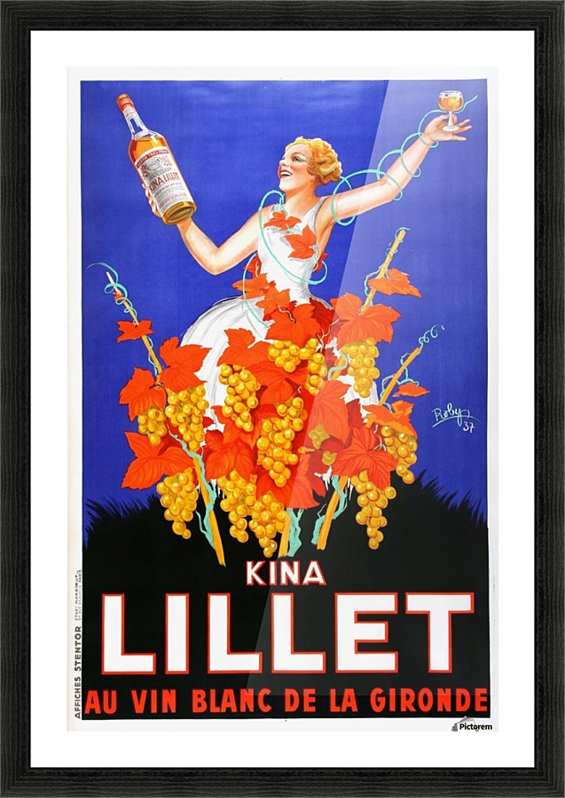 Kina Lillet Picture Frame print