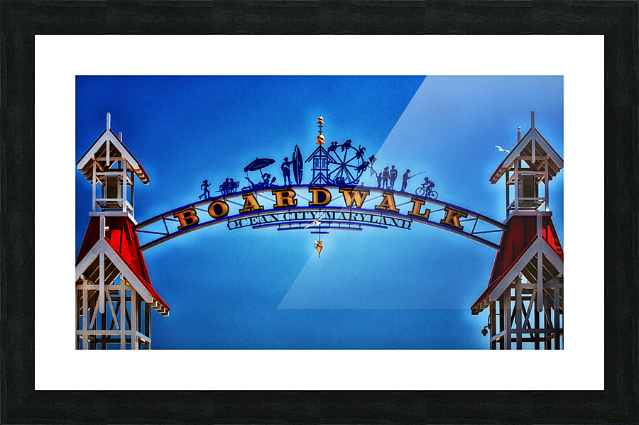 Boardwalk Arch in Ocean City MD Picture Frame print