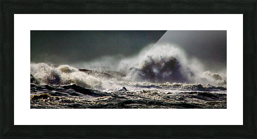 Monster of the Seas Ocean Wave Panorama Picture Frame print