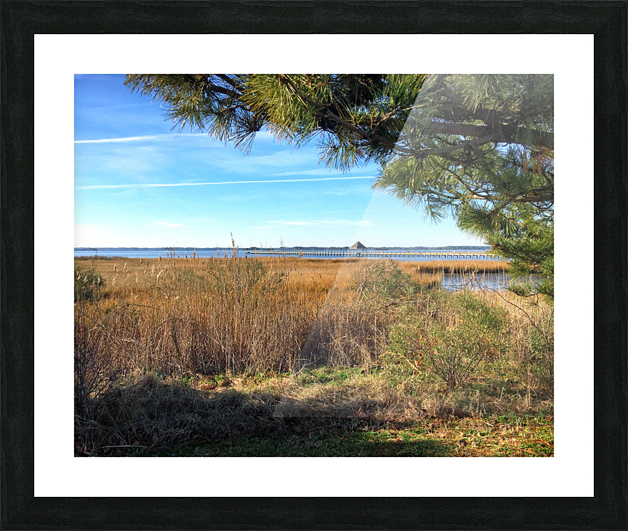 Northside Park Pier and Marsh in Ocean City Picture Frame print