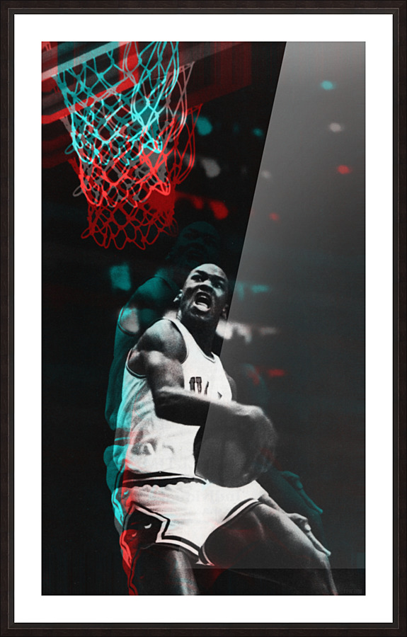 1985 Michael Jordan Art Poster Picture Frame print