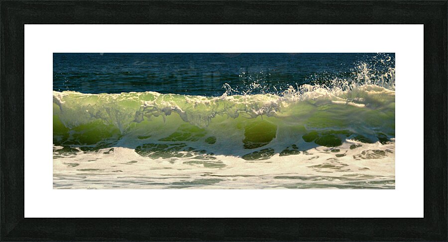 Green Wave Panorama in Ocean City MD Picture Frame print