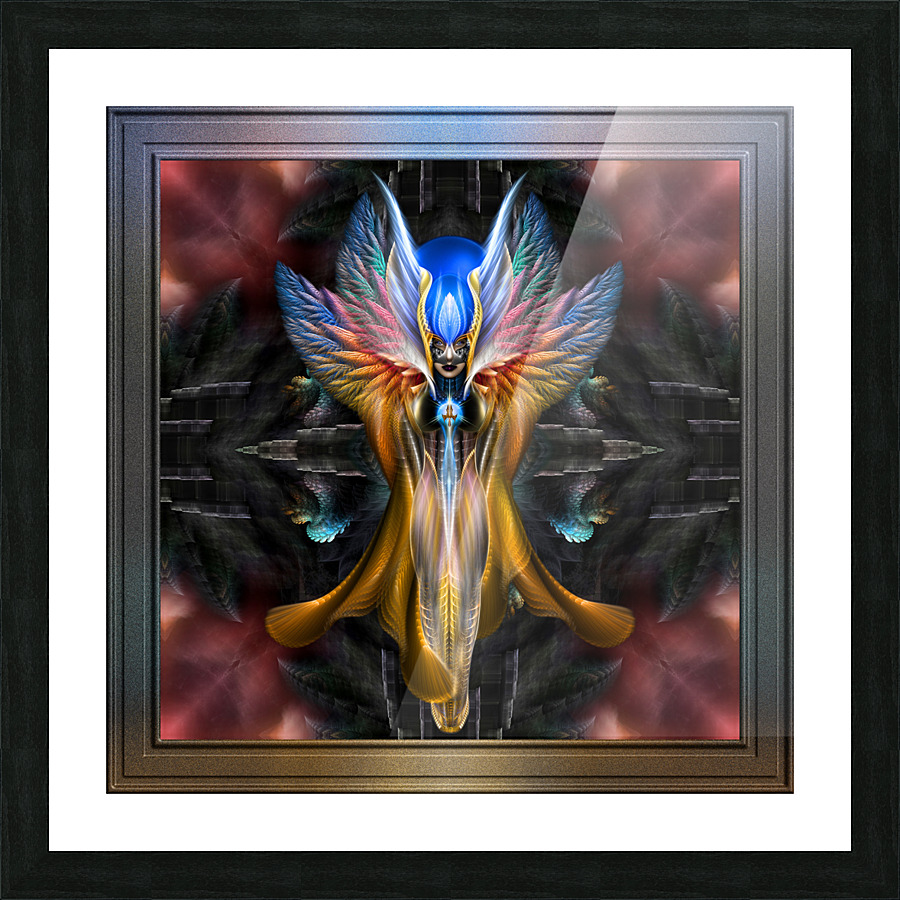Arsencia The Golden Setren Fractal Art Picture Frame print