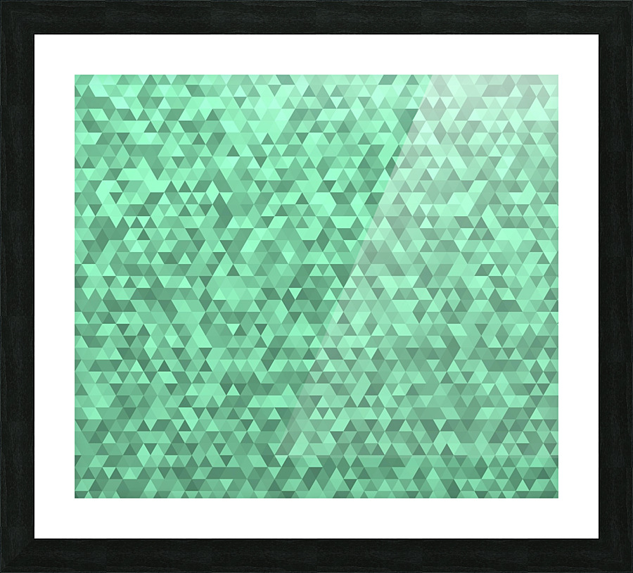 Green Glitter Pattern Picture Frame print