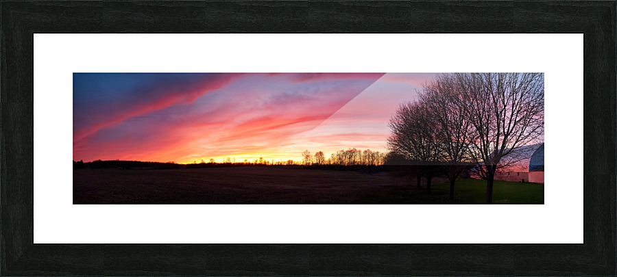 Final  Island Sunset signed Picture Frame print