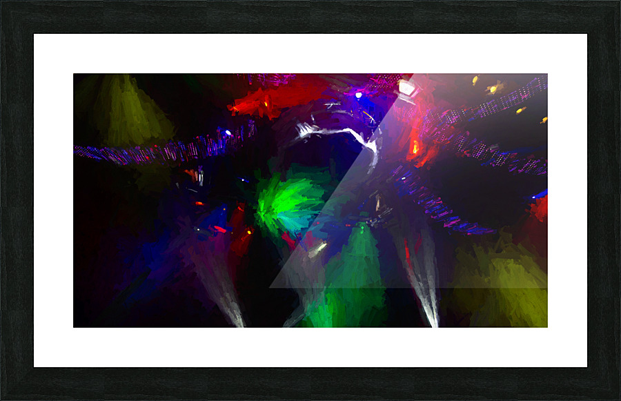 Cirque Lights in Oil Picture Frame print