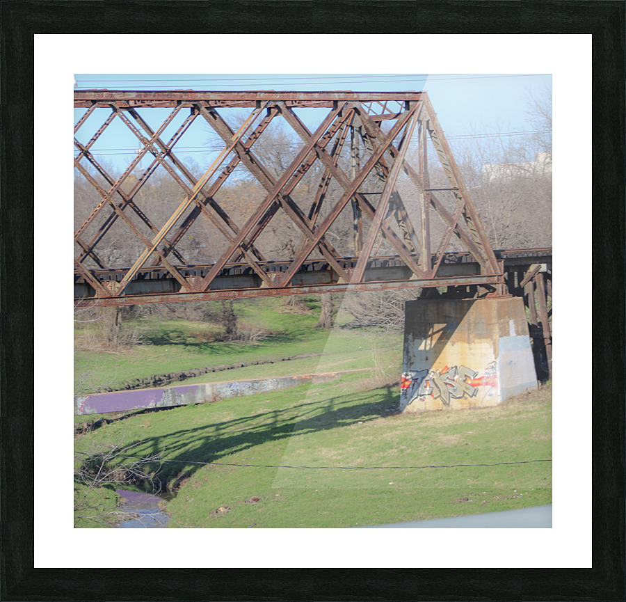 Bridging Between Town and Country Picture Frame print