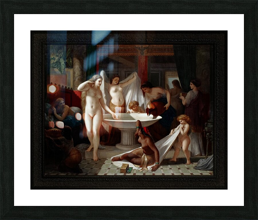 Jeunes Femmes Au Bain by Henri-Pierre Picou Old Masters Classical Art Reproduction Picture Frame print