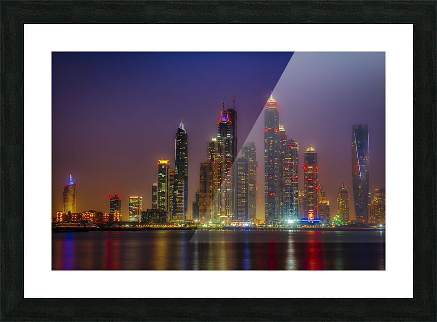Dubai by Night  Picture Frame print