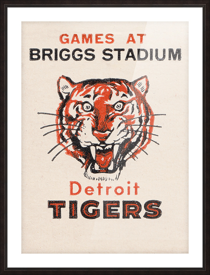 1956 Detroit Tigers Canvas Wall Art Picture Frame print