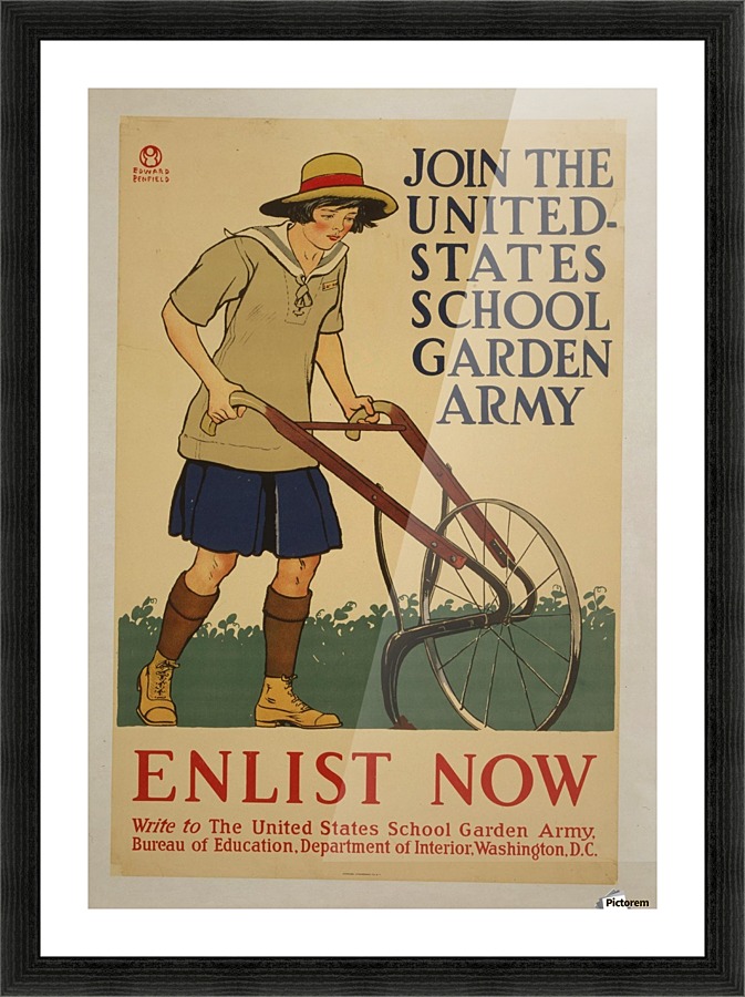 Join the United States School Garden Army Picture Frame print