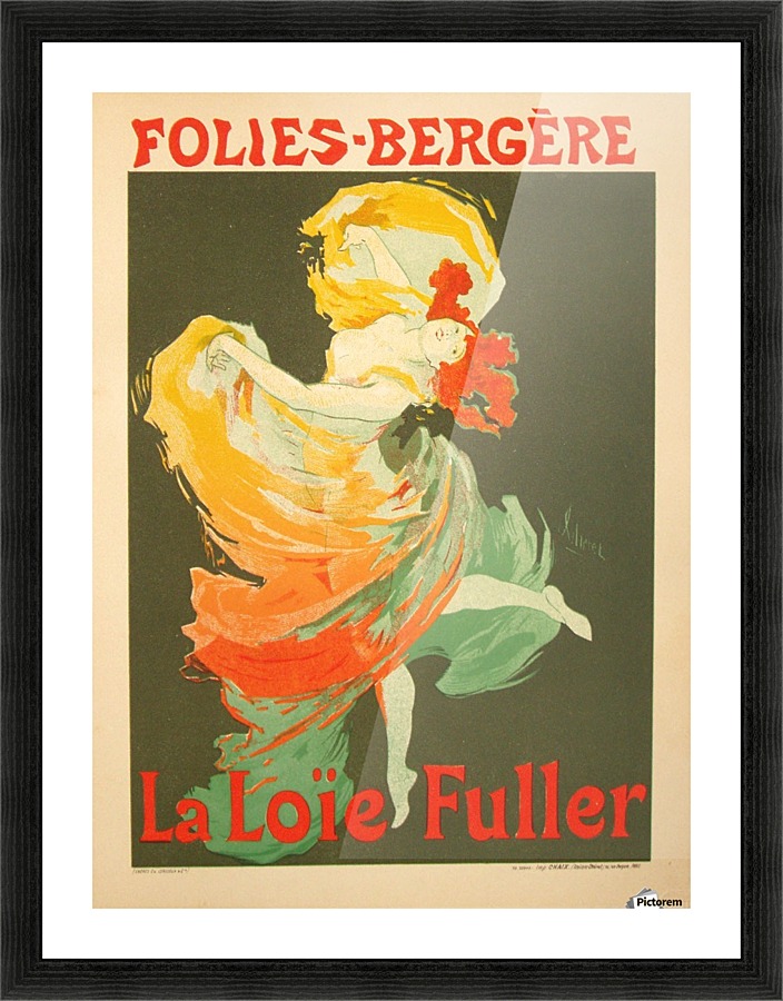 Jules Cheret, La Loie Fuller 1893 Picture Frame print