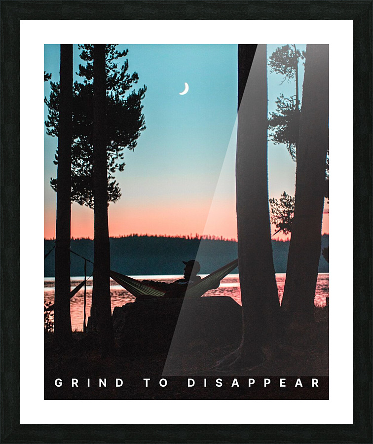Grind To Disappear  Picture Frame print
