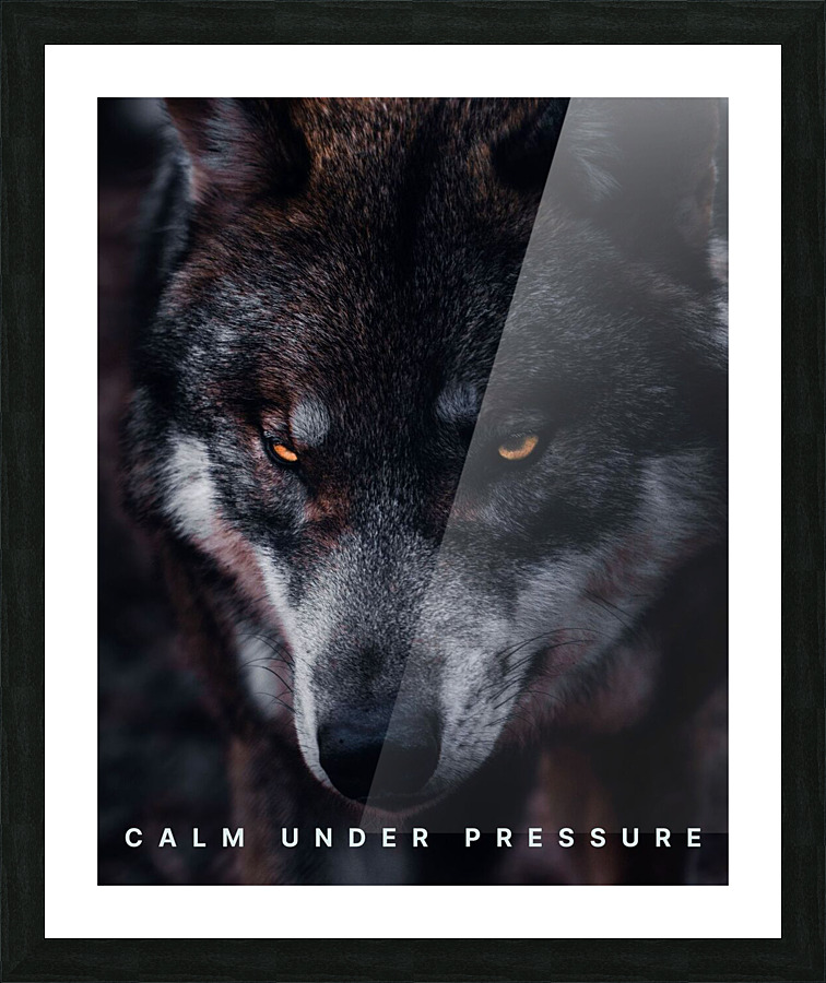 Calm Under Pressure Picture Frame print