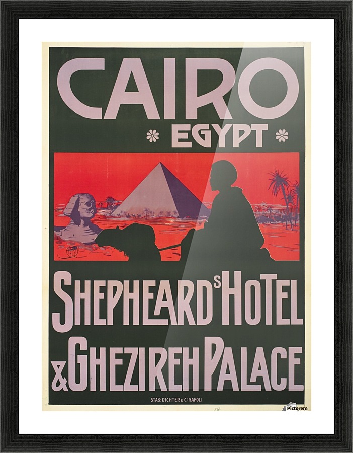 Shepheards Hotel, Cairo, Egypt Picture Frame print