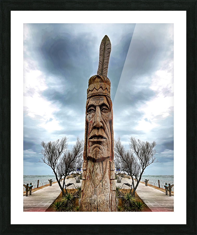 Assateague Indian at the Ocean City Inlet Edited Picture Frame print