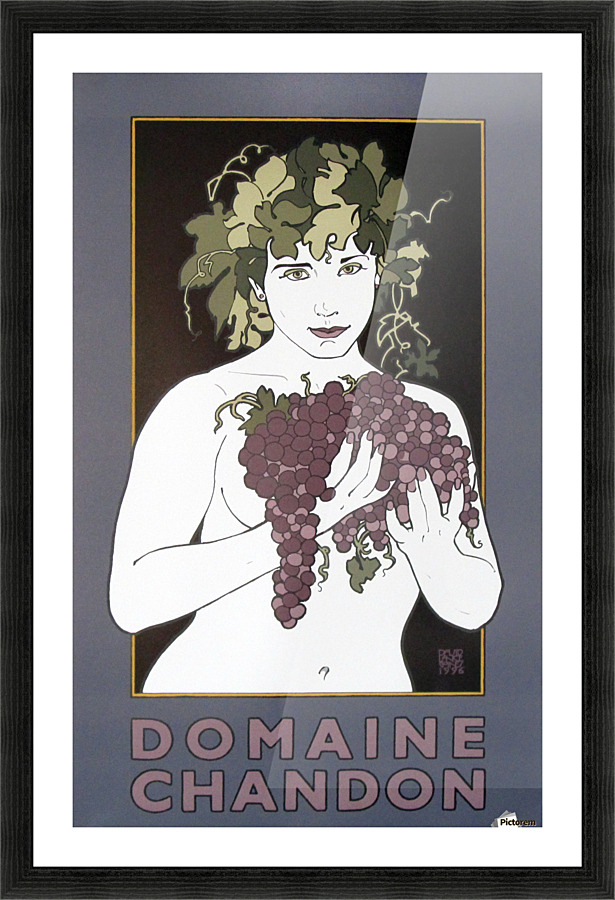 Domaine Chandon David Lance Goines Original Poster Vintage Posters Wine Posters Picture Frame print