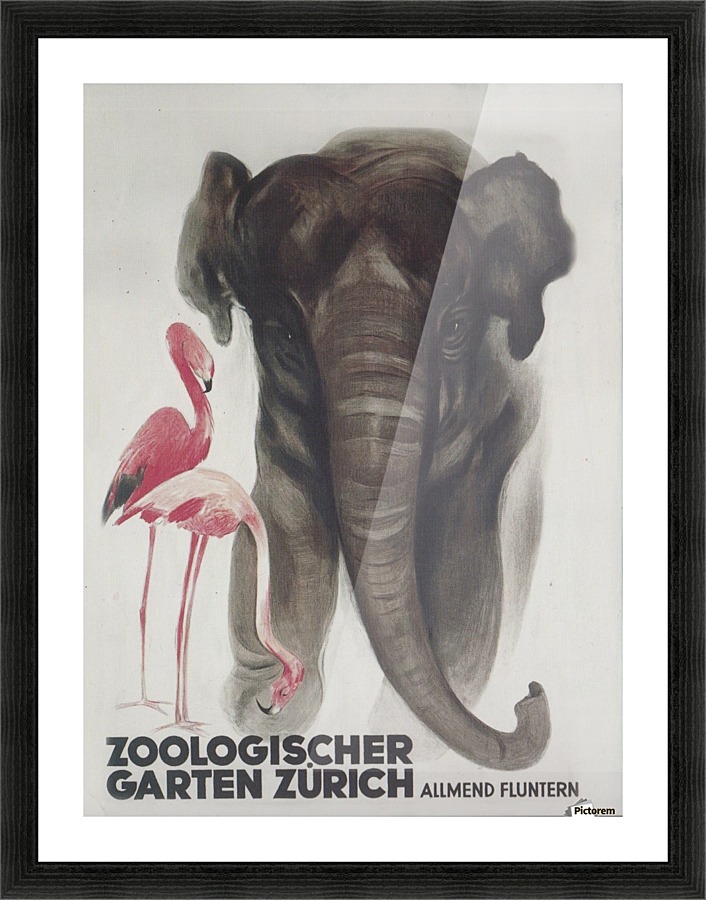 Zoologischer Garten Zurich Otto Baumberger, 1929 Picture Frame print