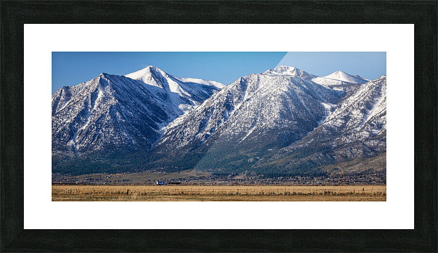 The Blue Truck Picture Frame print