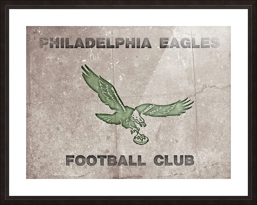 1974 Philadelphia Eagles Football Club Vintage Art Picture Frame print