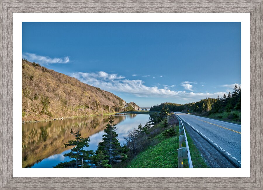 Approaching la Presquile Picture Frame print