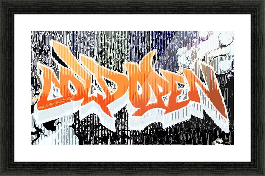 Grafik Graffiti Picture Frame print