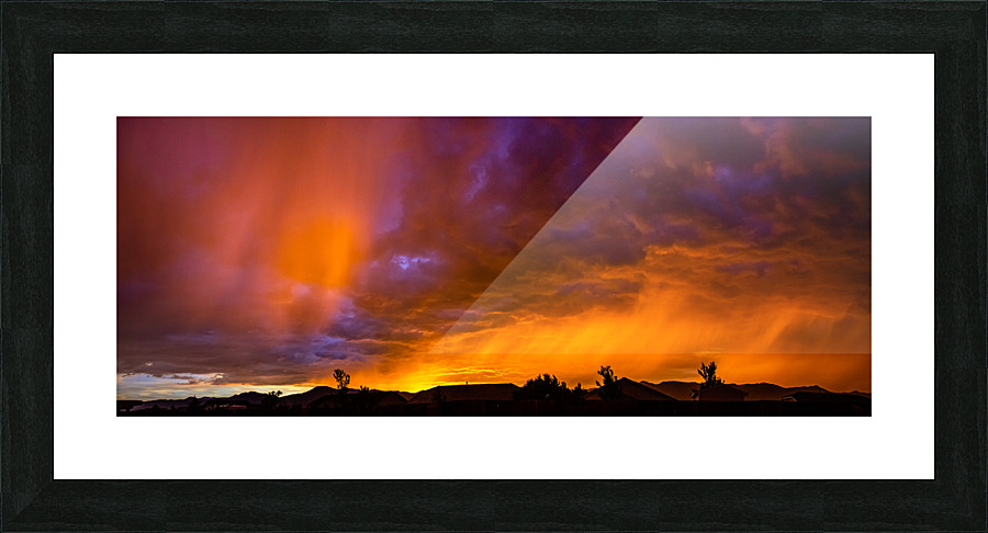 Busy Sky at Dusk Picture Frame print
