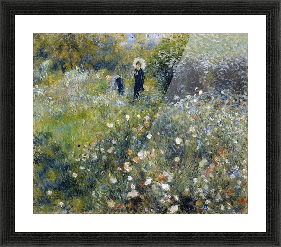 Woman With A Parasol In A Garden By Renoir Renoir