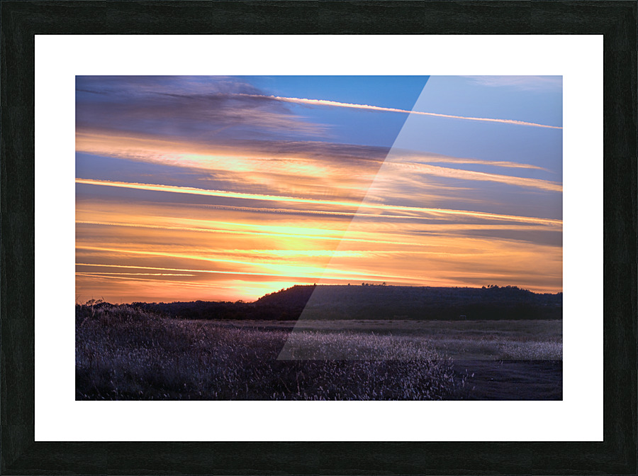 Table Top Mountain Sunset Picture Frame print