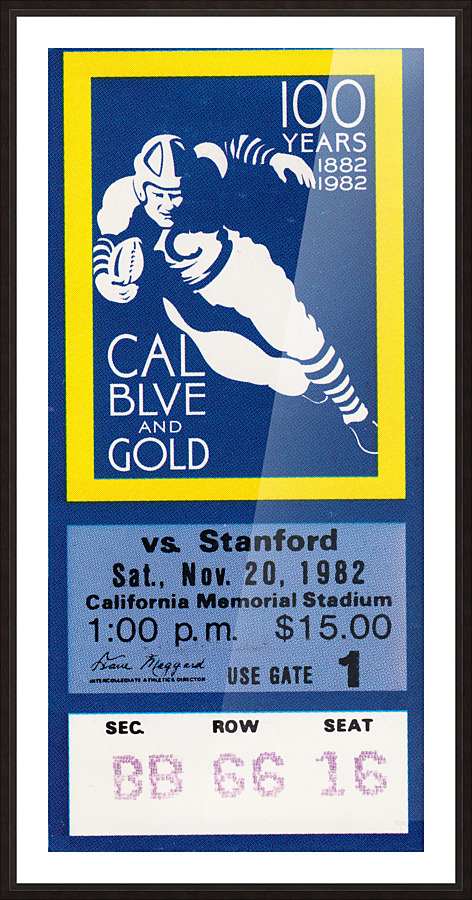 1982 Cal vs. Stanford The Play Picture Frame print