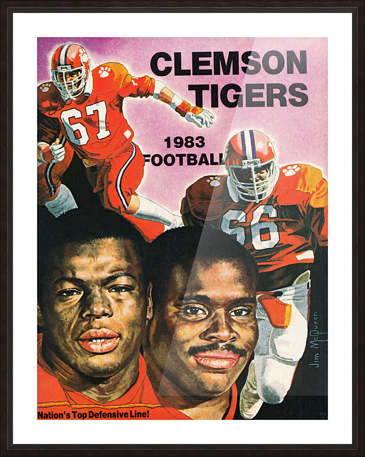 1983 Clemson Tigers Football Poster Picture Frame print