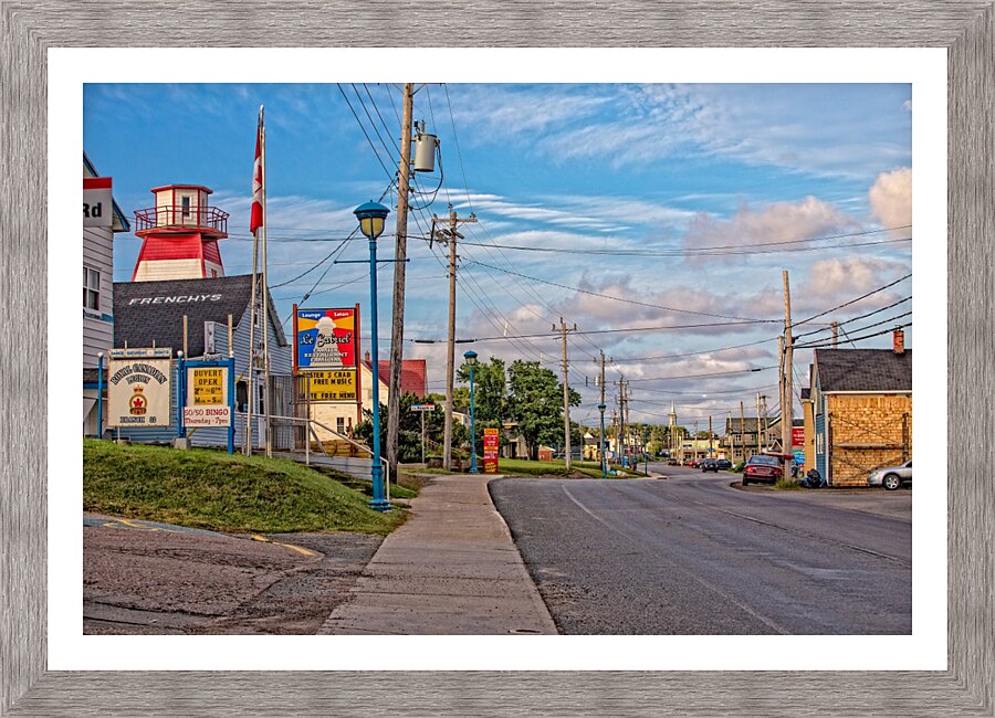 Cheticamp - Main Street Picture Frame print