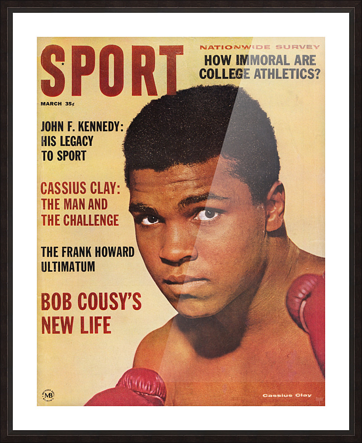 1964 Sport Magazine Muhammad Ali Cover Picture Frame print