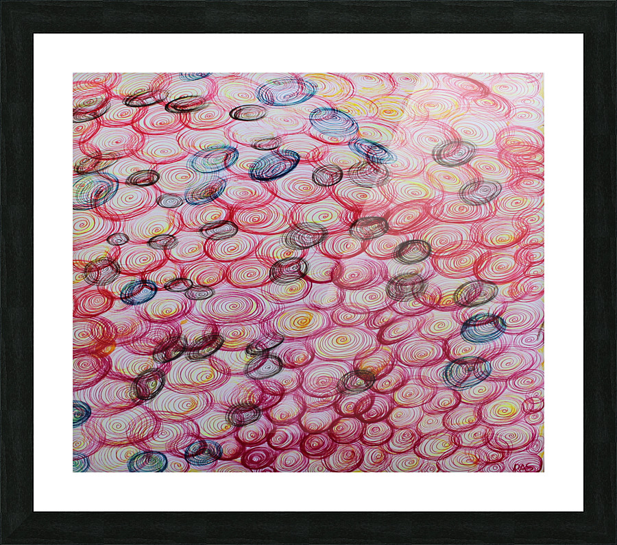 COLORFUL SPIRALS  Framed Print Print