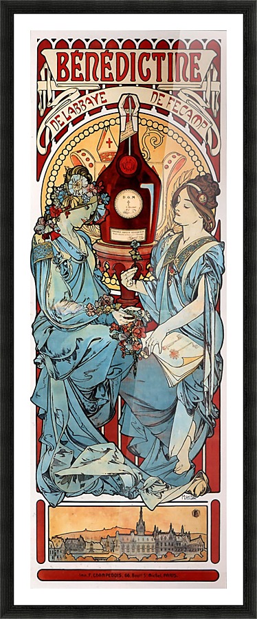 Benedictine by Alphonse Mucha  Framed Print Print