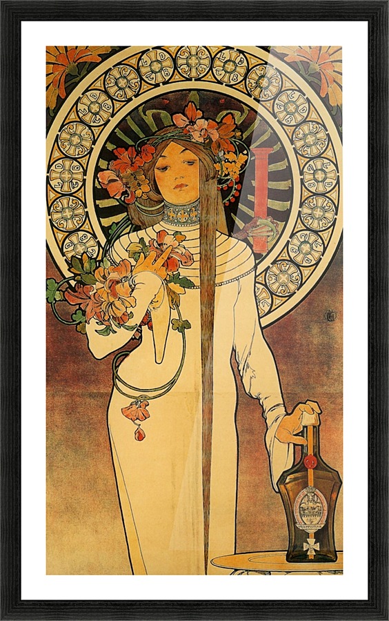 La Trappistine by Alphonse Mucha Picture Frame print
