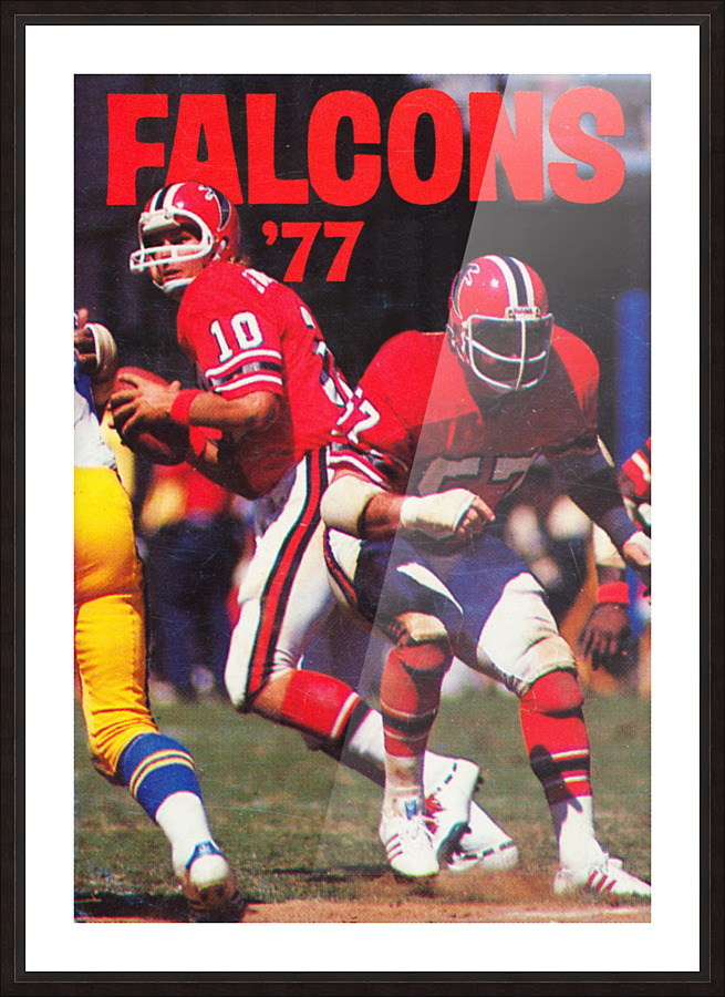 1977 Atlanta Falcons Retro Football Poster Picture Frame print