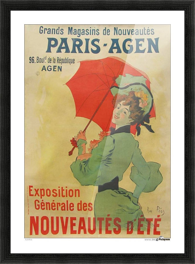 Grand Magasins de Nouveautes Paris Agen poster Picture Frame print