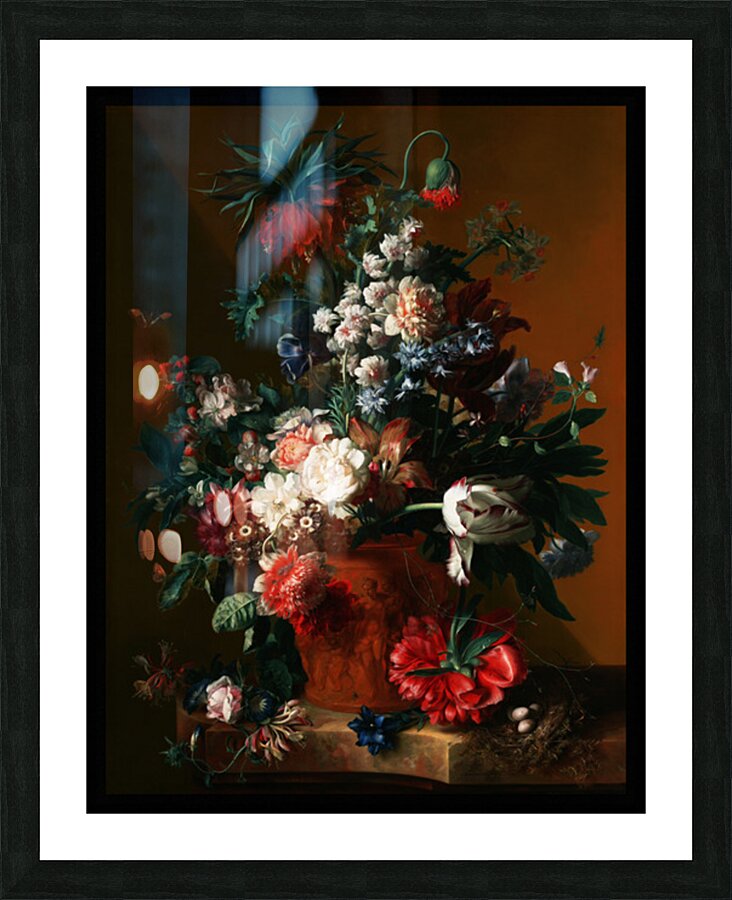 Vase of Flowers by Jan van Huysum Old Masters Xzendor7 Art