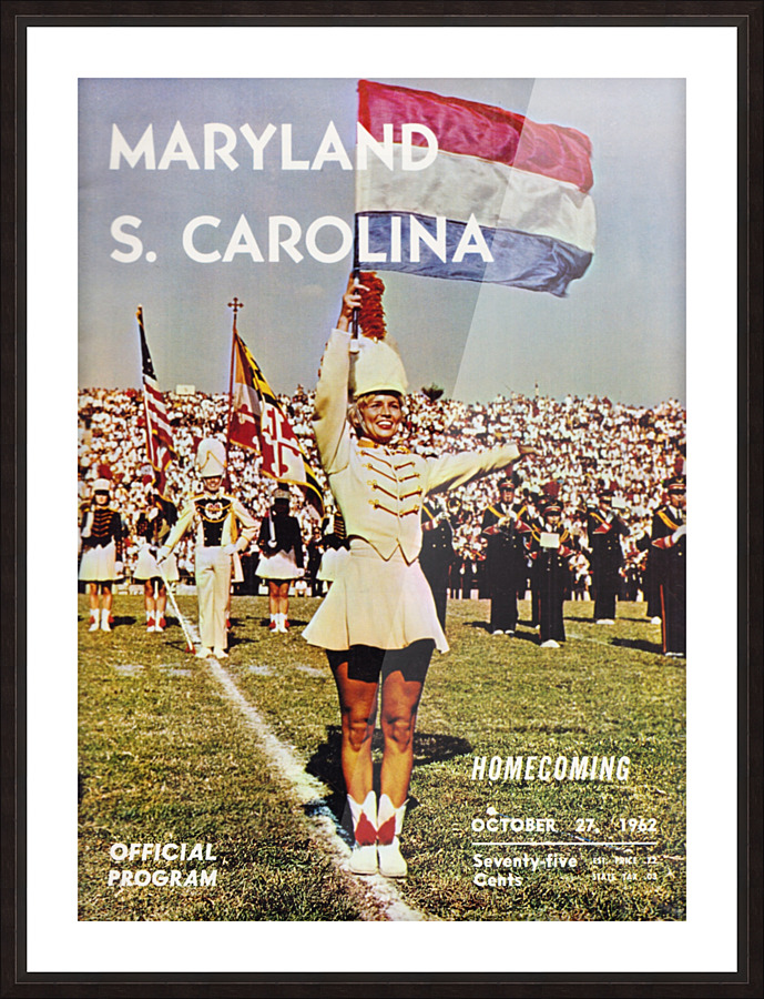 1962 Maryland vs. South Carolina Picture Frame print