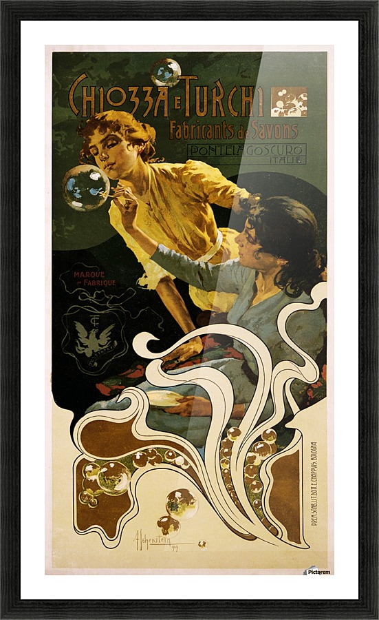 Chiozza e Turchi 1899 poster Picture Frame print