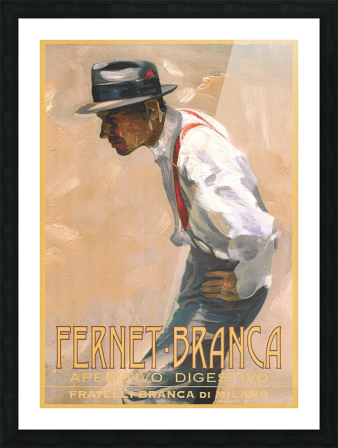 Fernet Branca Aperitivo Digestivo Poster Picture Frame print