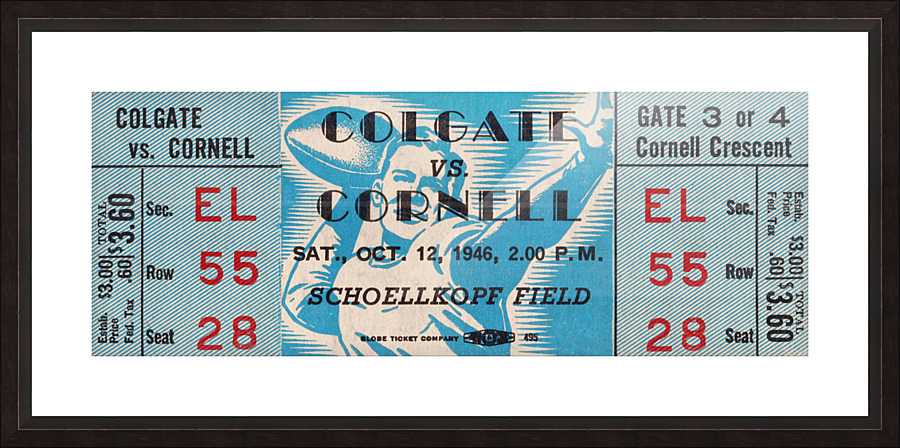1946 Colgate Red Raiders vs. Cornell Big Red Picture Frame print